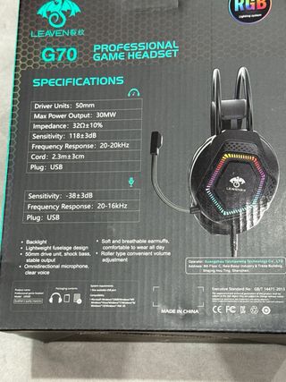 Auriculares Gaming LEAVEN G70