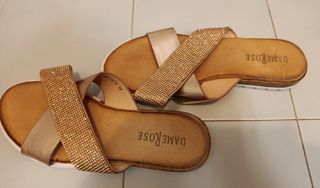 Ciabattine DAME ROSE oro N 37