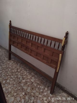 Cabecero cama madera maciza