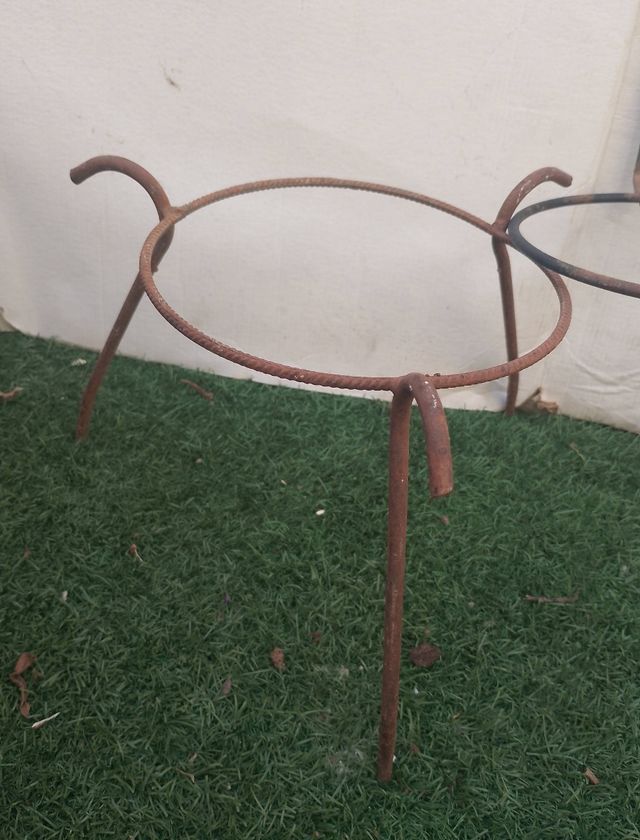 4 Maceteros de forja - Metal