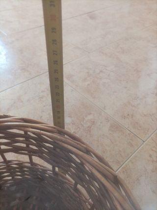 Cesta mimbre marrón