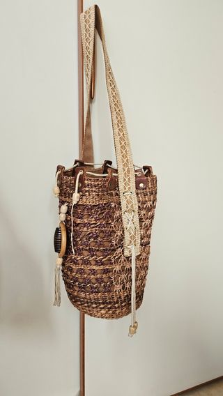 Borsa a spalla intrecciata