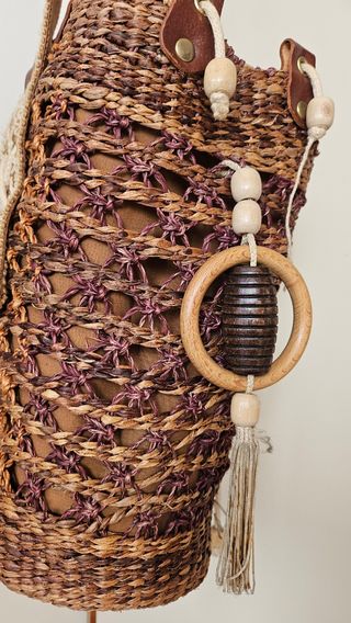 Borsa a spalla intrecciata