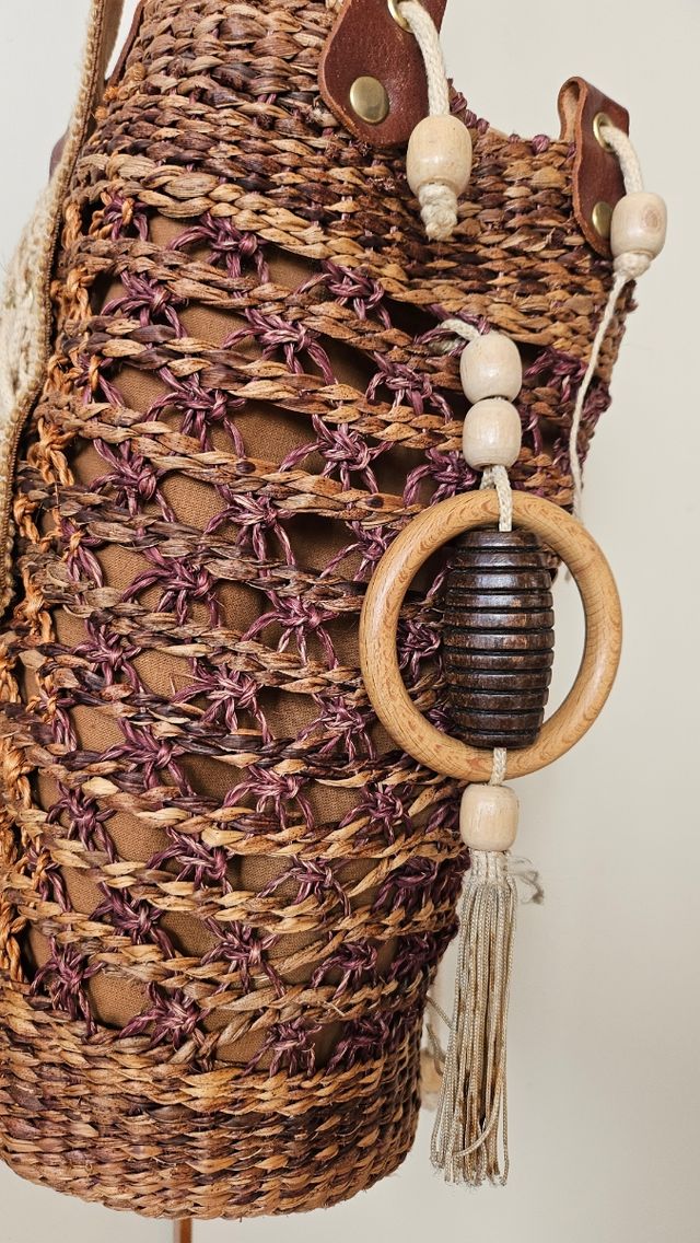 Borsa a spalla intrecciata