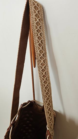 Borsa a spalla intrecciata