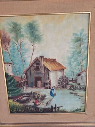 Cuadro vintage al óleo