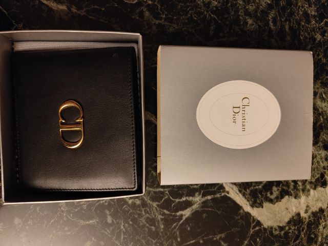 Billetero Christian Dior CD - Negro y Dorado