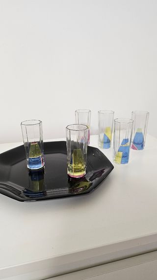 Set bicchieri liquore vintage