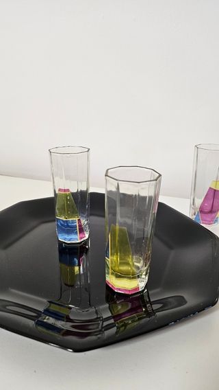 Set bicchieri liquore vintage