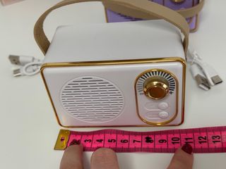 Altavoces con forma de radio retro