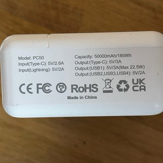 50000mAh Power Bank Batería Externa  Carga rápida
