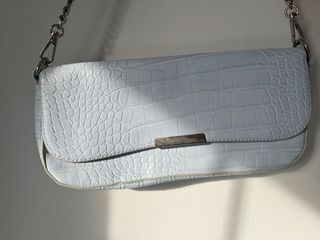 Bolso bandolera Stradivarius azul