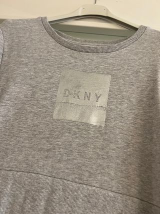 Vestido DKNY gris y negro