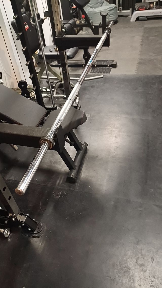 Barra salter 180cm, para rack discos 30mm,peso 10k