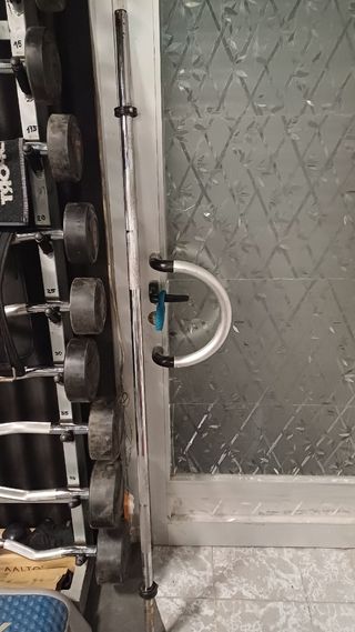 Barra salter 180cm, para rack discos 30mm,peso 10k