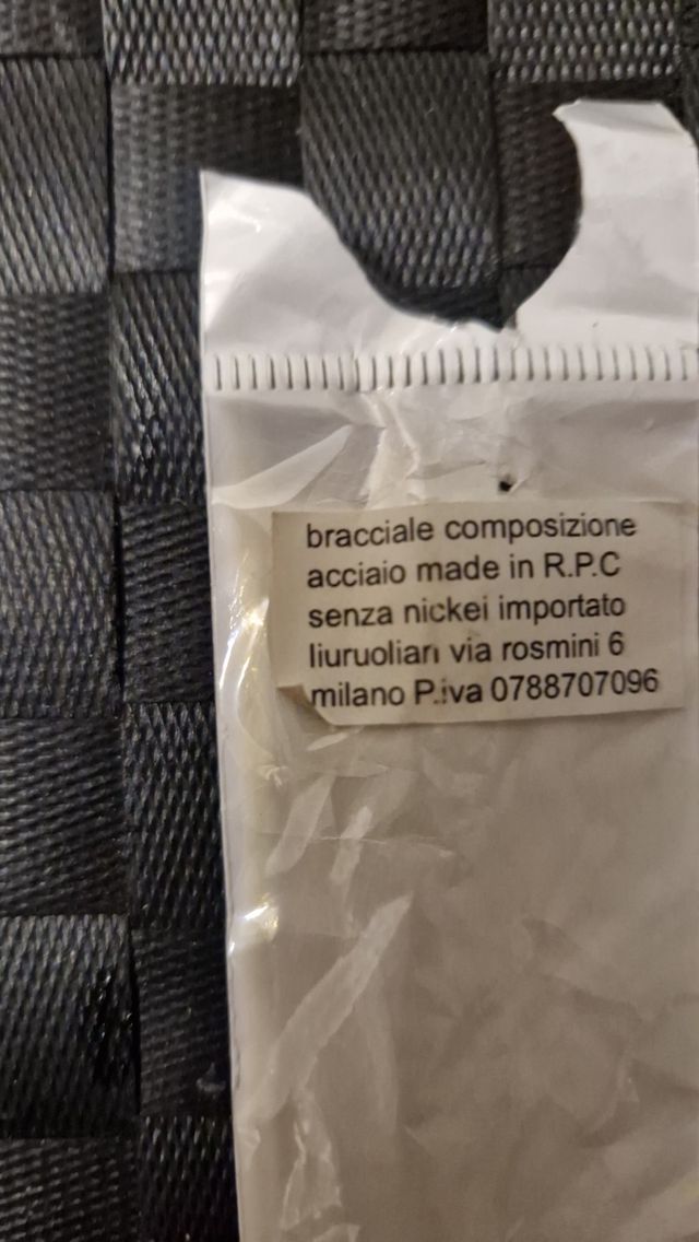 Braccialetto color argento con quadrifogli oro