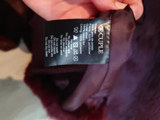 Abrigo Cuplé de Piel.Talla S. Nuevo con etiqueta