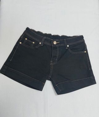 Shorts vaqueros negros