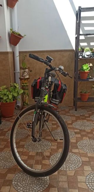 Bicicleta adulto c/guardabarros y luz LED