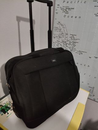 Maletín VGS negro con ruedas