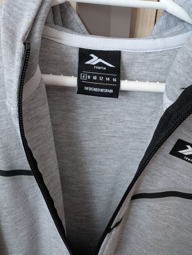 Sudadera Tenth niño gris talla 6