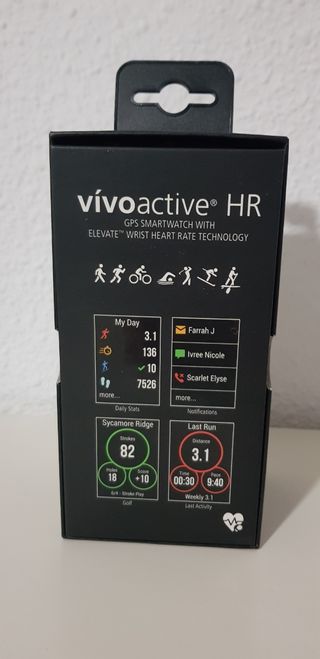 Garmin Vívoactive HR - Reloj deportivo negro