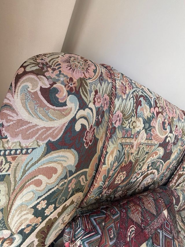 Sofá 3 plazas + butaca vintage