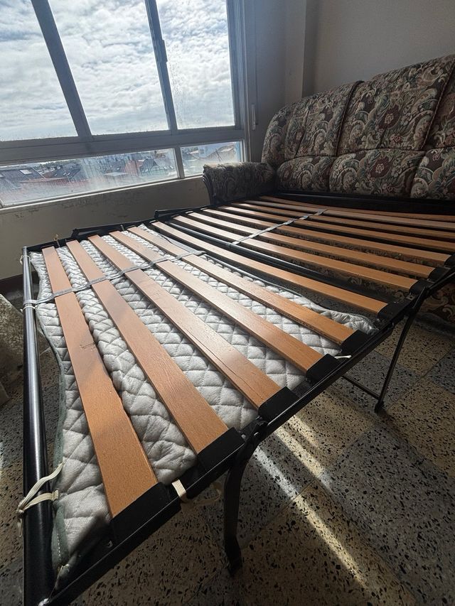 Sofá 3 plazas + butaca vintage