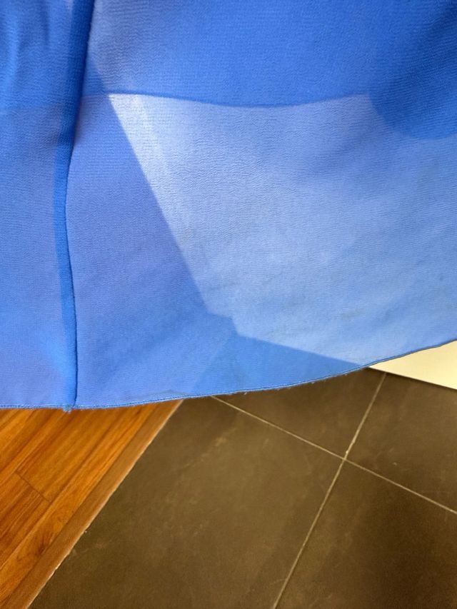 Vestido Pronovias azul fiesta