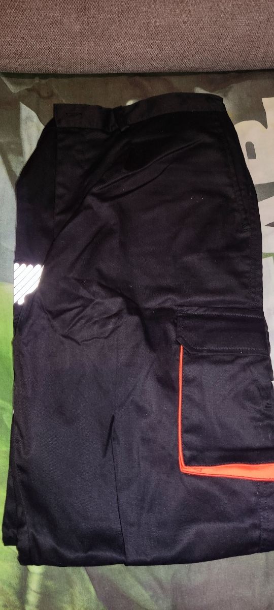 Pantalon Trabajo - Negro/Naranja - Talla 44 L