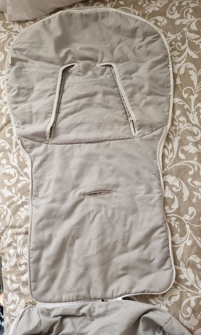 Saco silla bebé - Gris con lunares