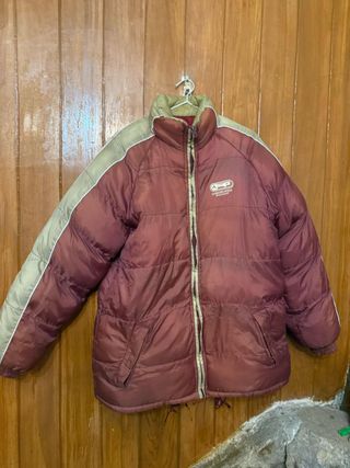 Plumífero Samarkanda burdeos y beige Talla L