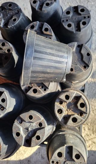 100 Vasi Plastica Neri 10cm