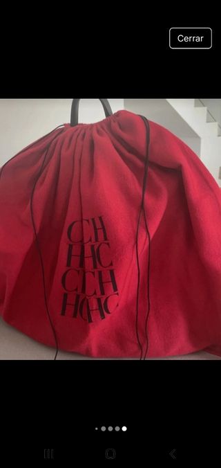 Bolso bandolera de Carolina Herrera rojo-negro