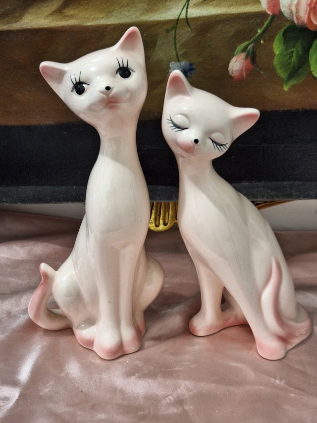 Coppia di gattini vintage