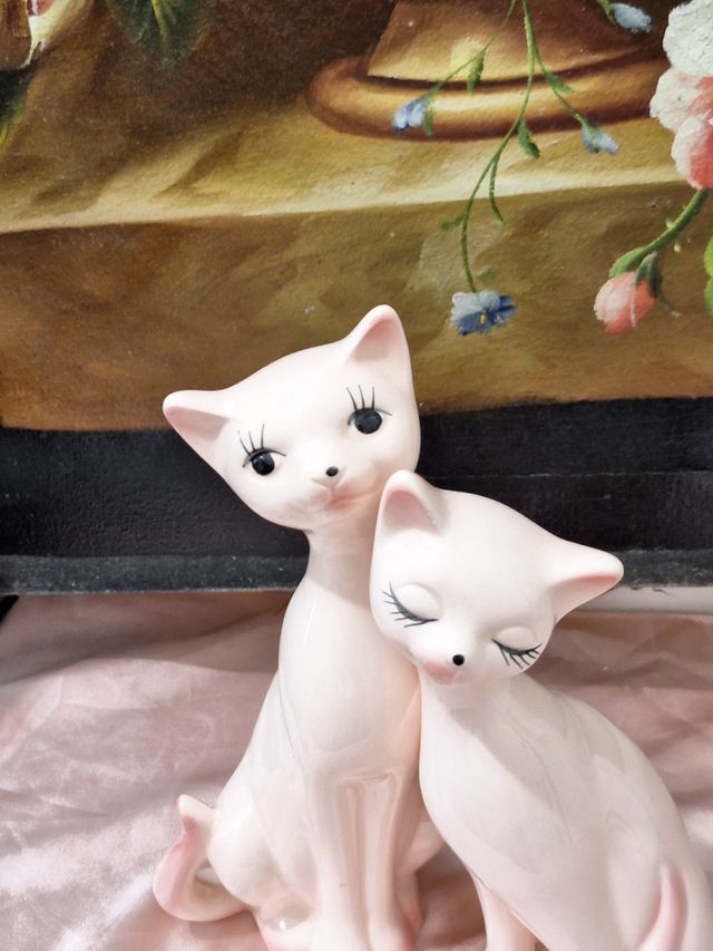 Coppia di gattini vintage