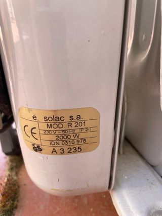 Radiador eléctrico Solac 2000W