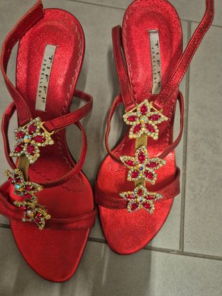 Sandali Tiffi gioiello rossi