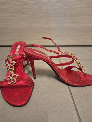 Sandali Tiffi gioiello rossi