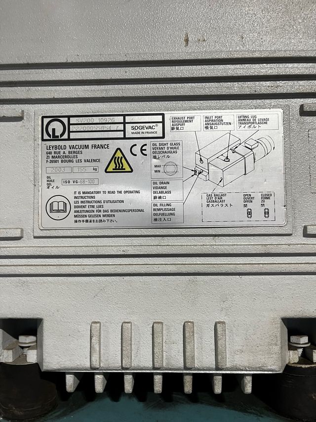 Bomba de vacío industrial Leybold