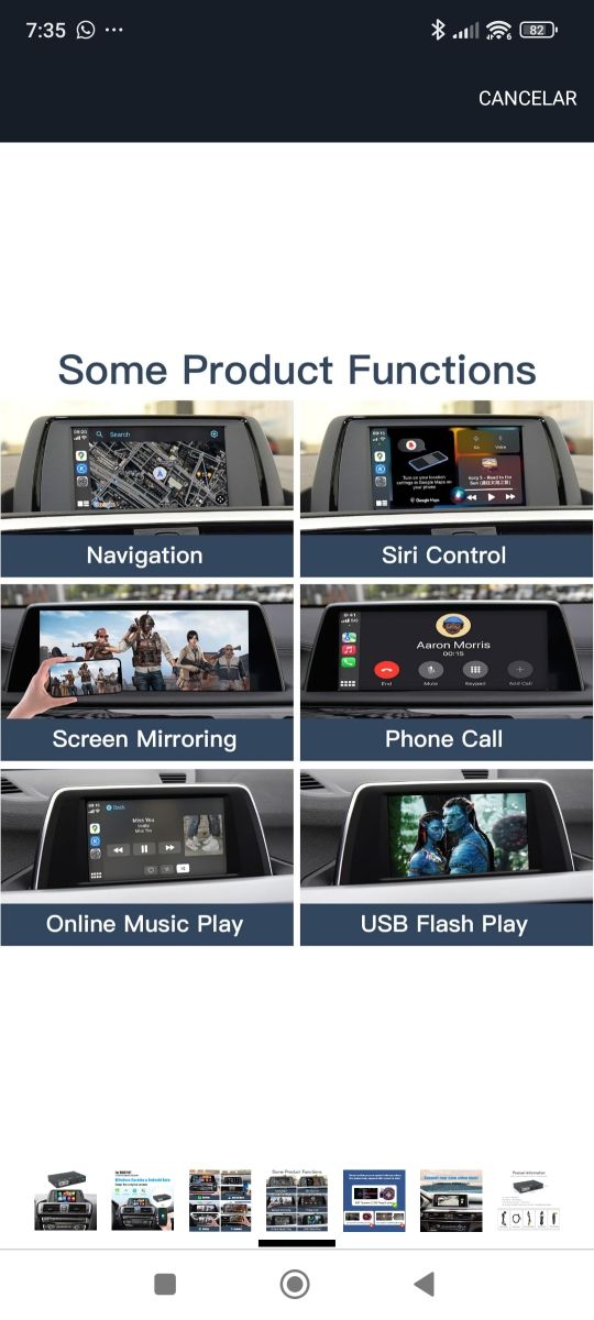 AUTOABC BMW modulo CarPlay/Android Auto