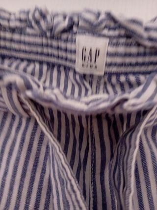 Pantaloncini bambina righe blu
