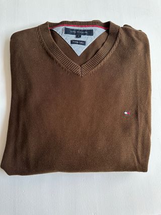 Jersey algodon Tommy Hilfiger marrón 