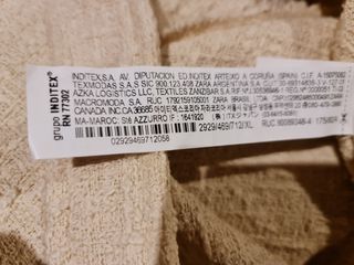 Falda midi Zara beige - Talla XL