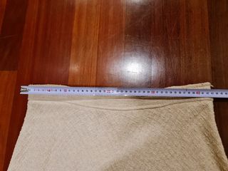 Falda midi Zara beige - Talla XL