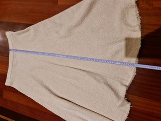 Falda midi Zara beige - Talla XL