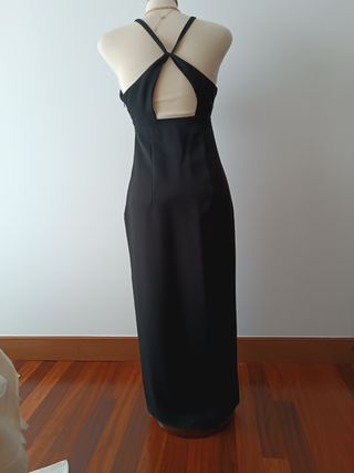 Vestido midi Zara negro