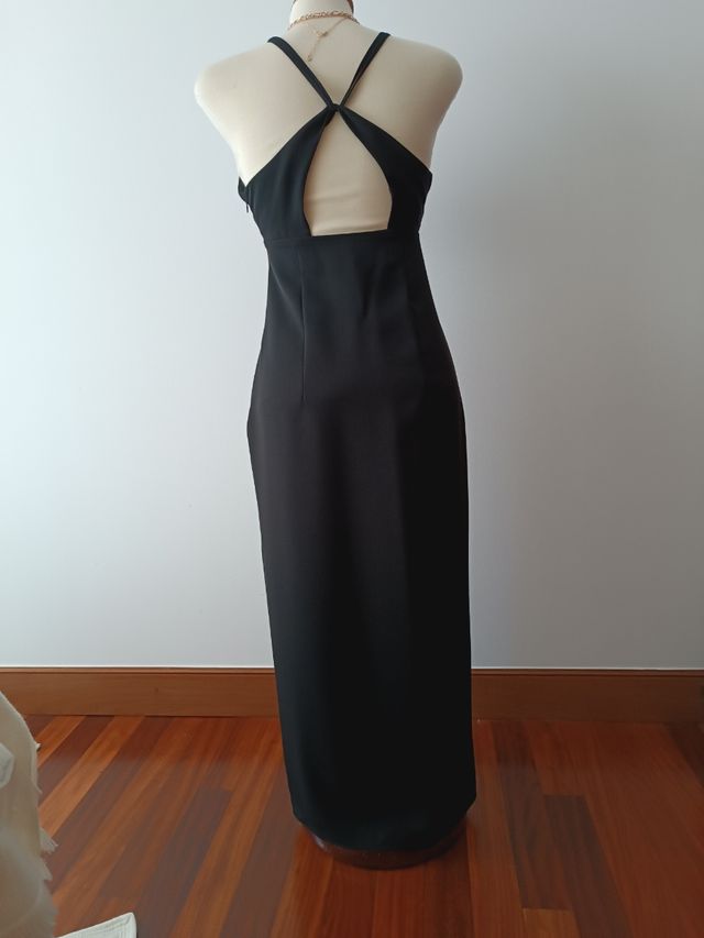 Vestido midi Zara negro