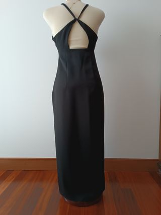 Vestido midi Zara negro