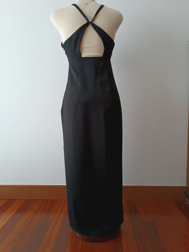Vestido midi Zara negro